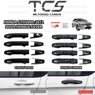 TCS HONDA CITY TMO 2008-2013 CAR FORGED CARBON DOOR HANDLE COVER ACCESSORIES