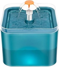 Cat Water Fountain Pet Water Fountain with LED Light, 67oz/2.0L Large Capacity, Cat Water Bowl 3 Flo