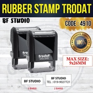 RUBBER STAMP TRODAT 4910, TRODAT 4911, TRODAT 4912 & TRODAT 4913