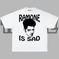 BRUNO MARS Ramone Is Sad White Oversize T-Shirt | Bruno Mars Aesthetic T-shirt | Men Women Tops | Un