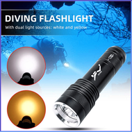 PENGIRIMAN CEPAT Genwiss Senter LED Diving Waterproof Warm dan Cool White T6 G301 / senter selam tah