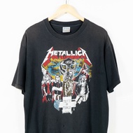 2020 Vintage Metallica Shirt Megadeth Slayer Guns N Roses Iron Maiden Thrashed Vtg Xl