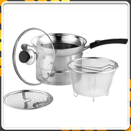 หม้อนึ่ง 3 in 1 หม้อทอด หม้อนึ่งสแตนเลส หม้อสแตนเลส สแตนเลสคุณภาพสูง 304 สามารถใช้ได้กับเตาแก๊ส เตา