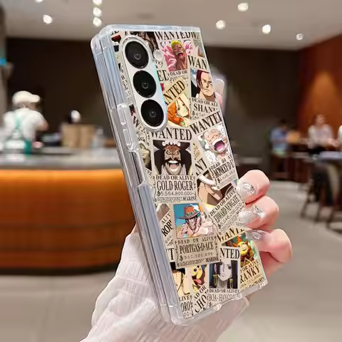 Cool O-One P-iece Retro Case for Samsung Galaxy ZFold7 ZFold3 Z Fold 7 6 5 4 3 ZFold5 ZFold6 ZFold4 