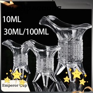 YOLA Crystal Glass Cup, Retro Tripod Base Chinese Emperor Cup, Chinese Wine Ancient Whiskey Shot Gla