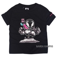 HITAM Kizzu Premium Cotton 30s Kids T-Shirt 1-12 Years Old Black Venom - ggkids