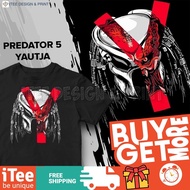 Predator 5 Prey Yautja Cotton Shirt Women Baju Kemeja Wanita Kameja Perempuan Kanak Lelaki Clothes T