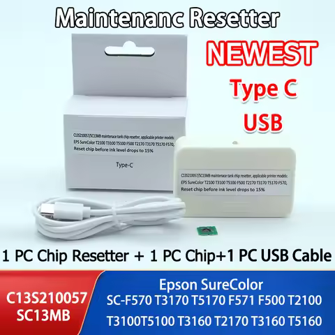 C13S210057 SC13MB Maintenance Tank chip Resetter For Epson F570 T3170 T5170 F571 F500 T2100 T3100 T5
