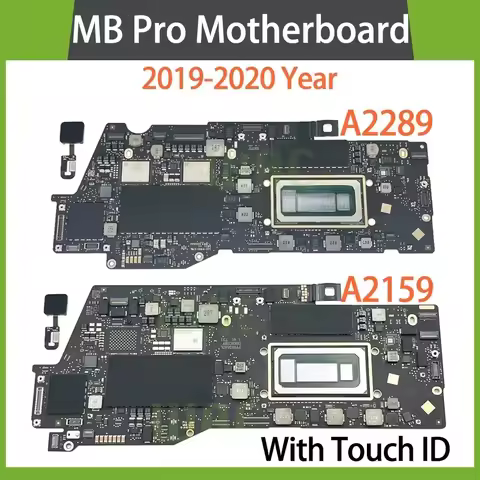 Tested A2289 A2159 Motherboard For MacBook Pro Retina 13" Logic Board i5 1.4GHz 8GB 128GB 256GB 512G
