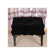 Piano Dust Cover Piano Chair Cover Breathable Dustproof Piano Dustproof Cover Piano (Black)