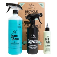 Peaty's Peatys Bicycle Bike Wash Drivetrain Degreaser & Dry Wax Link Lube Lubricant Cleaner Combo Se
