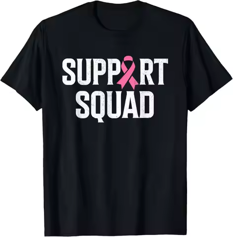 Breast Cancer Warrior Support Squad T-shirt Women's Breast Cancer Awareness T-Shirt