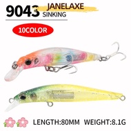 JANELAXE932JN Fish Hooks 80mm/9.1g Crankbaits Striped bass Winter Fishing