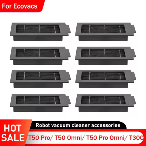 HEPA Filters for ECOVACS DEEBOT T50 Pro / T50 Omni / T50 Pro Omni / T30C Robot Vacuum Filters Replac