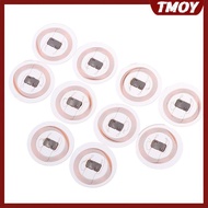 TMOY 5/10pcs CUID NFC Tag 25mm Rewritable Transparent Coin Card NFC Label For Proximity Keyfobs Tags