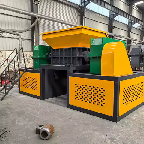 Hot Sale Tire Shreder Plastic Recycling Crusher Line New Style Metal Shredder Machine Tire Waste Pla