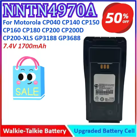 New NNTN4970A 7.4V 1700mAh Walkie Talkie Battery for Motorola CP040 CP140 CP150 CP160 CP180 CP200 CP