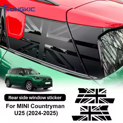 For MINI Countryman U25 2024 2025 Car Window Sticker Vinyl Grey Union Jack Decal Rear Side Windows D