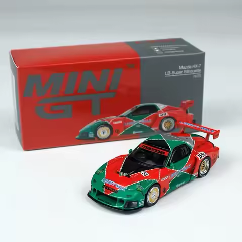 Minigt 1:64 No. 990 Lbwk Mazda Rx7 Alloy Car Model 787B Painting