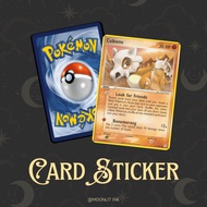 [Pokemon TCG Card Sticker - CUBONE] TnG Sticker / Access Card Sticker / Card Sticker