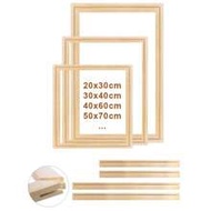 1 Set DIY Wooden Frame, Available Sizes: 30x40cm, 40x50cm, 50x70cm, Suitable For Oil Painting Canvas
