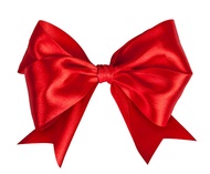 Ribbon bow Red 2"ริบบิ้นสีแดง