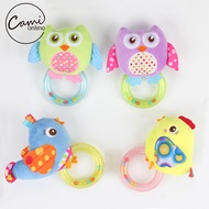 Baby Infant Toy Soft Plush Handbells Rattles Cartoon Owl Bird Mobiles Newborn Toddlers Educational T