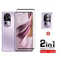 2 in 1 OPPO Reno 10 Pro Plus 5G 7Z Tempered Glass for OPPO Reno 7 6 5 4 3 Pro 7Z 6Z 5G 2F 2 Camera Lens Glass Screen Protector