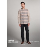 KEMEJA MOC Shirt Sabian Men's Long Sleevekoko - Khaki Kurta Baju Koko Lelaki