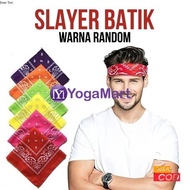 YM Slayer Kain Batik Bandana Masker Motor Penutup Debu Syal Batik Sapu Tangan Motif Batik Random