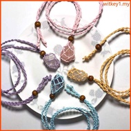 WIT Empty Stone Holder Stone Necklace Pendant Holder Replacement with Adjustable Length Making Acces