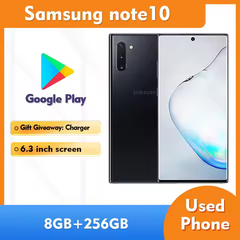 Samsung Galaxy Note10 4G RAM 8GB ROM 256GB SmartPhone 6.3inch 3500mAh 16MP camera Used Phone