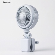 [Ronyme] Quiet Clamp-on Fan with Rechargeable Battery Compact Stroller Fan with Clamp