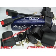 Car Safety Seat Belt 3 Point Universal Retractable Seat Belt Car Safety Seat Lap Belt Set Seatbelt
