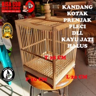 KANDANG SANGKAR UNTUL KECIL BURUNG PLECI SIRTU CIPOH PRENJAK BAHAN KAYU / BAMBU KUAT DIJAMIN HALUS