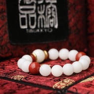 全玉化硨磲手珠 10mm 柿子紅南紅隔珠 串珠設計 手珠 設計
