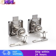 【High Quality】NAIERDI 2 Pieces Drawer Lock Wardrobe Cabinet Cam Locks With 2 Keys Same Key Furniture