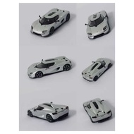 [Hot-Selling Car Model] TW Tarmac 1: 64 Koenigsegg CC850 Alloy Car Model Silver Koenigsegg