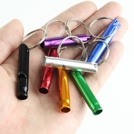 Sport Whistles Mini Survival Whistle Multifunction Keychain Aluminum Alloy Outdoor Emergency Siren Random Color