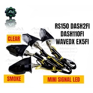 S&J RS150 RSX WAVEDX DASH125 DASH2 FI DASH VARIO REAR MINI LED SIGNAL ASSY SMOKE CLEAR  4.9  460 Rat