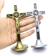 5pcs Metal crucifix Christ statue Catholic Church icon ornament office household religious ornament 