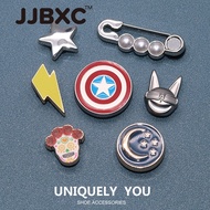 JJBXC Metal Shoe Buckle Captain America Shield DIY Fashion Accessories