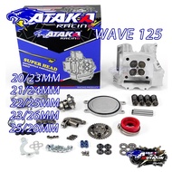 ATAKA Racing CNC 4V Cylinder Head Set EX135 PNP Wave125 20/23 21/24 22/25 23/26 25/28MM