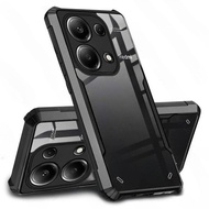 CZM Redmi Note13 Not 13 Pro 4G Case Transparent Acrylic Armor Shockproof Coque For Redmi Note 13 Pro