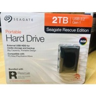 Seagate 2TB Portable Hard Drive with Rescue Data Recovery Services. B2