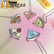 GAGAA Cartoon Magnet Necklace, Ins Alloy Best Friend Necklace, Cute Creative Necklace Combination Pi