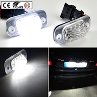 2Pcs Car LED License Number Plate Light Lamps For Seat Ibiza Cordoba Vario 6K VW Golf 3 Hatchback Ca