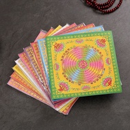 Double-Sided Gilding Nine-Color Bliss World 19 * 19 Gold Foil Paper Handmade Origami 3.6 *+- *+