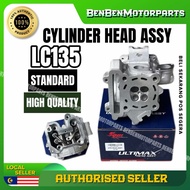 YAMAHA LC135 CYLINDER HEAD ASSY COMPLETE SET STANDARD VALVE ROCKER ARM LC HEAD COMPATE FULL SET API 