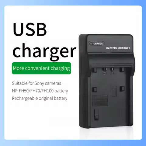 For sony camera NP-FH30,NP-FH40,NP-FH50,NP-FH60,NP-FH70,NP-FH100.Battery charger DSC-HX100 HX200 HX1